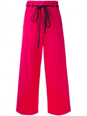 Укороченные широкие брюки Hache. Цвет: розовый и фиолетовый