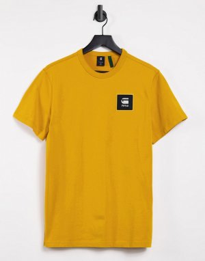 Желтая футболка с нашивкой-логотипом -Желтый G-Star