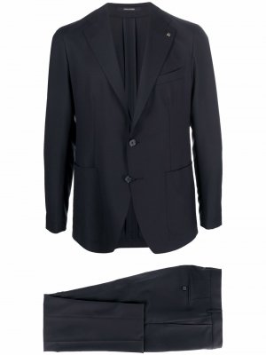Single-breasted tailored suit Tagliatore. Цвет: синий