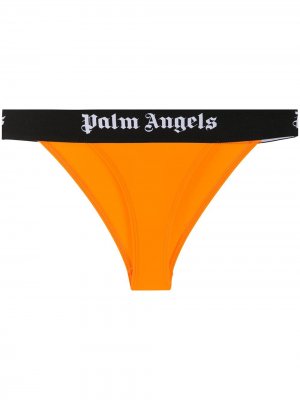 Трусы с логотипом Palm Angels. Цвет: оранжевый