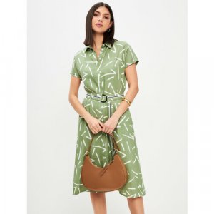 Платье , размер 48, оливковый Profito Avantage. Цвет: зеленый/оливковый