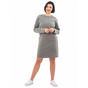 Платье , размер 52, серый Primaverina. Цвет: серый