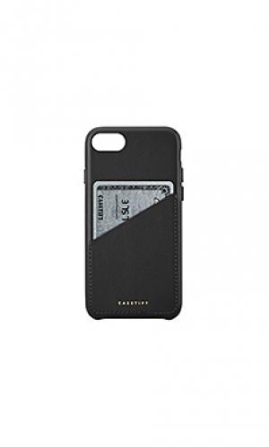 Кожаный чехол для iphone 6/7/8 карт Casetify. Цвет: черный