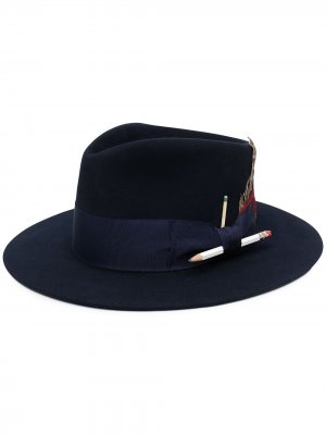 Шляпа-федора Rimbaud Nick Fouquet. Цвет: синий