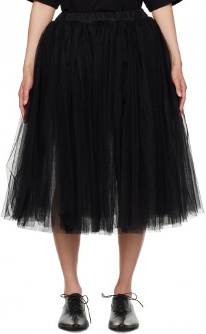 Черная многослойная юбка-миди Comme Des Garcons Garçons
