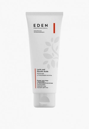 Пилинг для лица Eden Professional кислотный с молочной и гликолевой кислотами 75 мл. Цвет: прозрачный