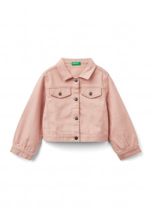 Джинсовая куртка Stretch, розовый United Colors Of Benetton