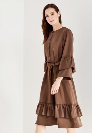 Платье Love & Light. Цвет: коричневый