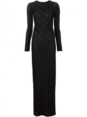 Вечернее платье с длинными рукавами Gareth Pugh. Цвет: чёрный