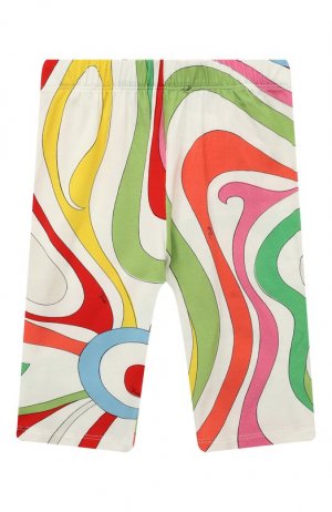 Хлопковые шорты Emilio Pucci. Цвет: разноцветный