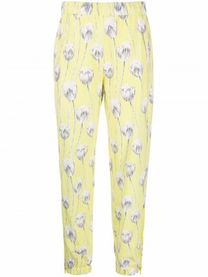 Floral-print trousers Kenzo. Цвет: желтый