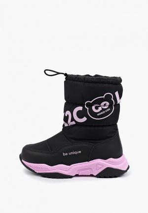 Дутики Indigo Kids. Цвет: черный