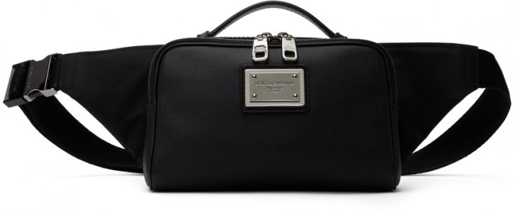 Черная поясная сумка Dolce&Gabbana