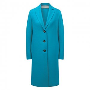 Шерстяное пальто Harris Wharf London. Цвет: голубой