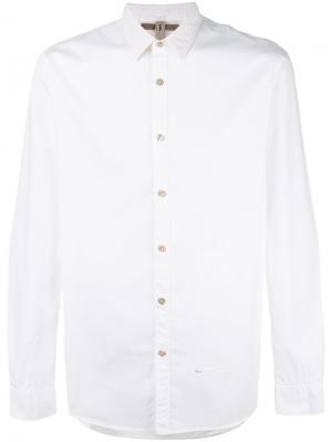 Рубашка с карманом листочкой Dnl. Цвет: белый