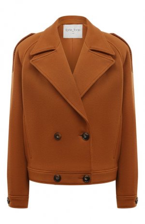 Шерстяная куртка Forte_forte. Цвет: коричневый