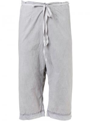 Укороченные брюки Dosa. Цвет: серый