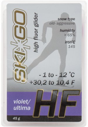 Мазь скольжения HF, -1°C/-12°C, Фиолетовый Ski Go. Цвет: фиолетовый