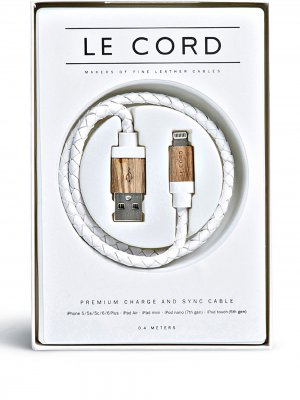 Витой кабель (40 см) Le Cord. Цвет: белый