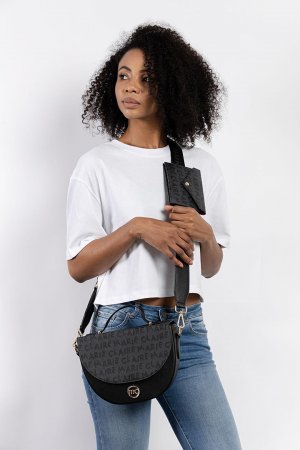 Черная женская сумка через плечо Arian MC231103677 Marie Claire