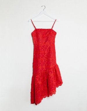 Красное платье миди -Красный Talulah