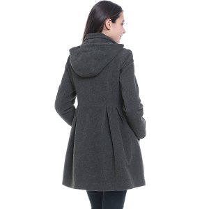 Пальто из смесовой шерсти для беременных , серый Pokkori