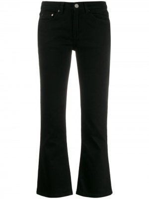 Укороченные расклешенные джинсы Victoria Beckham. Цвет: черный