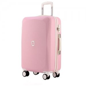 Женский чемодан на колесах розового цвета Ambassador