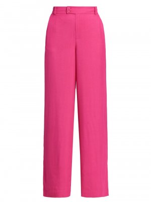 Широкие брюки Anais из твила , розовый Cami NYC