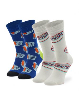 Комплект из 2 высоких носков унисекс , белый Happy Socks