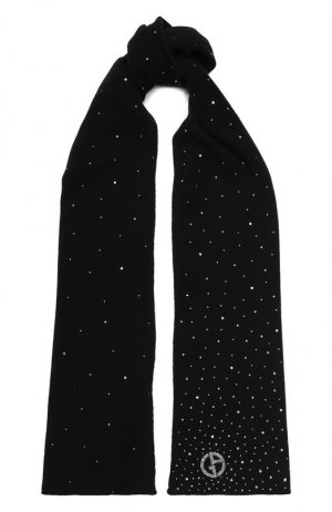 Кашемировый шарф Giorgio Armani. Цвет: чёрный