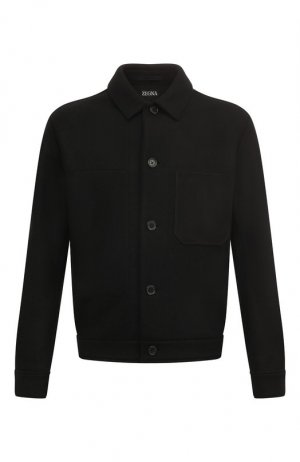 Шерстяная куртка Zegna. Цвет: чёрный