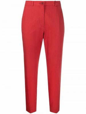 Зауженные укороченные брюки ETRO. Цвет: красный