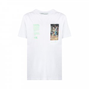 Узкая футболка Pascal Painting с короткими рукавами, цвет Белый Off-White