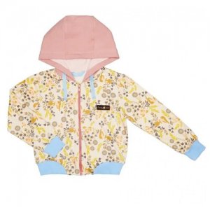 Куртка 60-17ф для девочек, цвет коралловый, рус.размер 80-86 LUCKY CHILD
