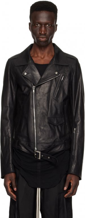Черный - Кожаная куртка Lukes Stooges , цвет Black Rick Owens