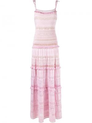 Вязаное платье Cecilia Prado. Цвет: розовый и фиолетовый