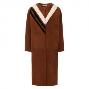 Меховое пальто Ines&Marechal. Цвет: коричневый