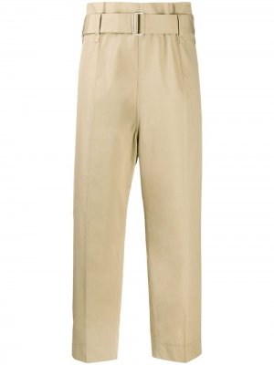 Sofie Dhoore укороченные брюки прямого кроя в стиле милитари D'hoore. Цвет: нейтральные цвета