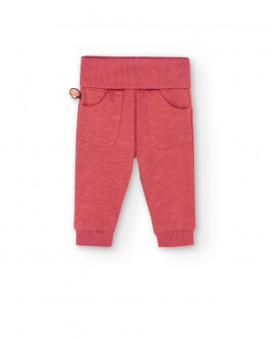 Хлопковые штаны для мальчика с эластичной резинкой на талии. , апельсин Boboli