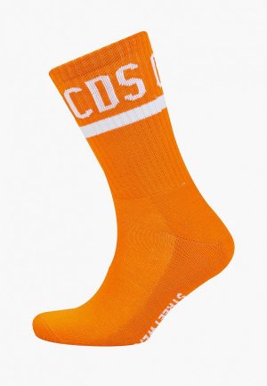 Носки GCDS. Цвет: оранжевый
