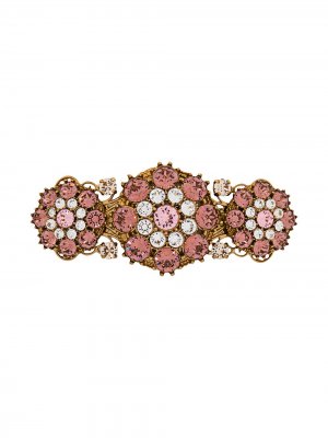 Заколка для волос с кристаллами Dolce & Gabbana. Цвет: золотистый