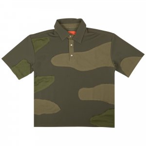 Рубашка-поло с короткими рукавами , оливково-зеленый Who Decides War