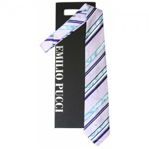 Оригинальный галстук в полоску 61881 Emilio Pucci
