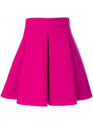 Расклешенная мини юбка Fausto Puglisi. Цвет: розовый и фиолетовый