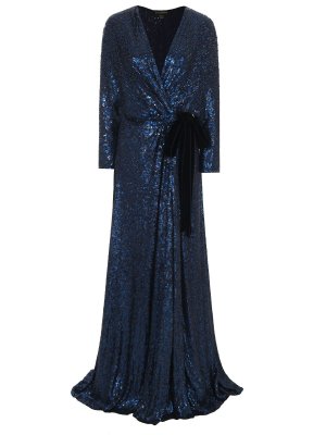 Платье шелковое с пайетками JENNY PACKHAM