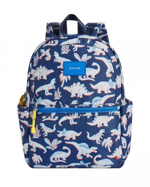 Темно-цвет Blue рюкзак Kane Kids унисекс с динозаврами , цвет STATE