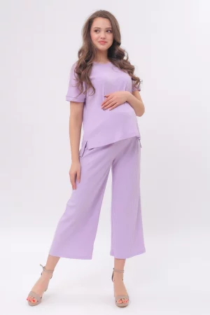 Костюм для беременных женский 0248 фиолетовый 48 RU Magica bellezza. Цвет: фиолетовый