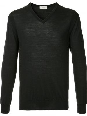 V-neck sweater Cerruti 1881. Цвет: синий
