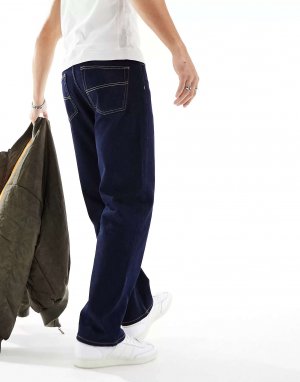 Цвета индиго, прямые джинсы COLLUSION x005 в стиле 90-х